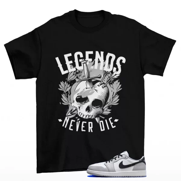 Legendary Shirt Black to Match Jordan 1 Low OG Barons CZ0790-110 Jezsport.com