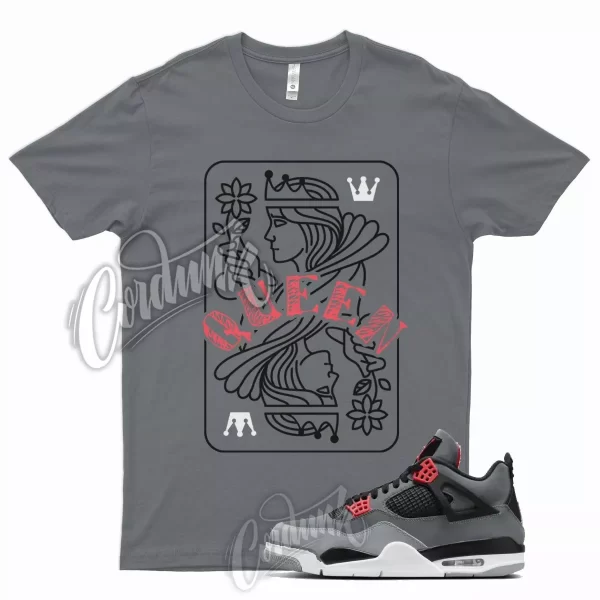 QUEEN Shirt for J1 4 Infrared 6 Dark Grey 23 Black Cement Mid High Low 1 5 Jezsport.com