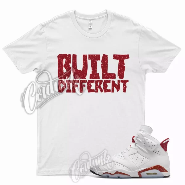 BUILT T Shirt for J1 6 Red Oreo University Red Varsity Gym Bred Carmine 6 1 Jezsport.com