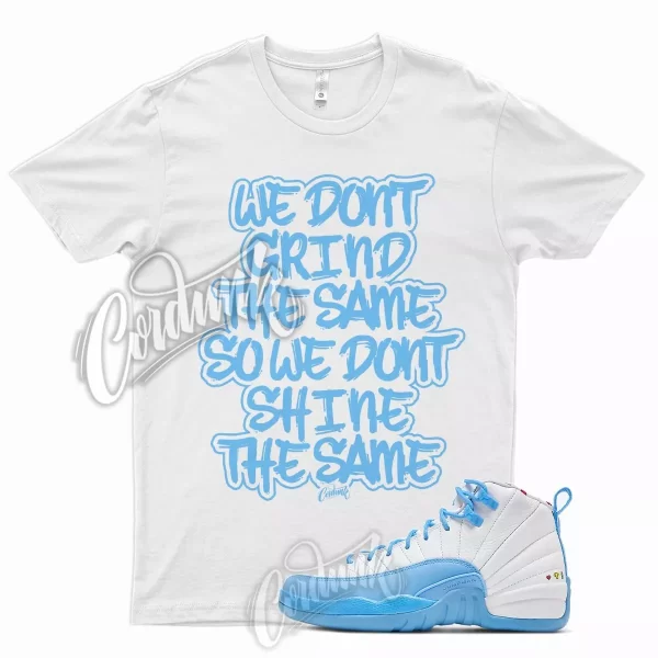 GRIND T Shirt for J1 12 GS Emoji UNC Powder Blue Carolina 3 6 1 University Jezsport.com