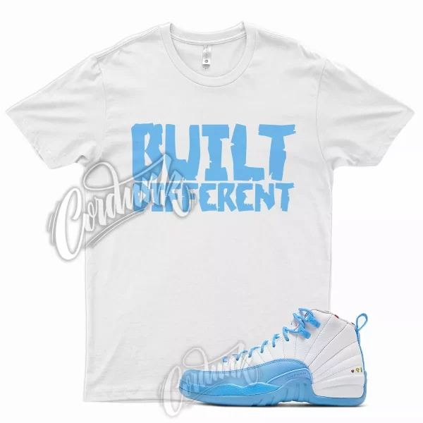 BUILT T Shirt for J1 12 GS Emoji UNC Powder Blue Carolina 3 6 1 University Jezsport.com