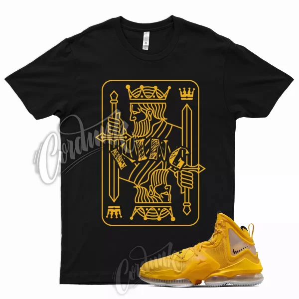 KING T Shirt for Lebron 19 University Gold Pollen 1 Del Sol 13 Yellow Hard Hat Jezsport.com