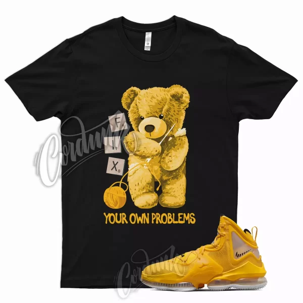 FIX T Shirt for Lebron 19 University Gold Pollen 1 Del Sol 13 Yellow Hard Hat Jezsport.com