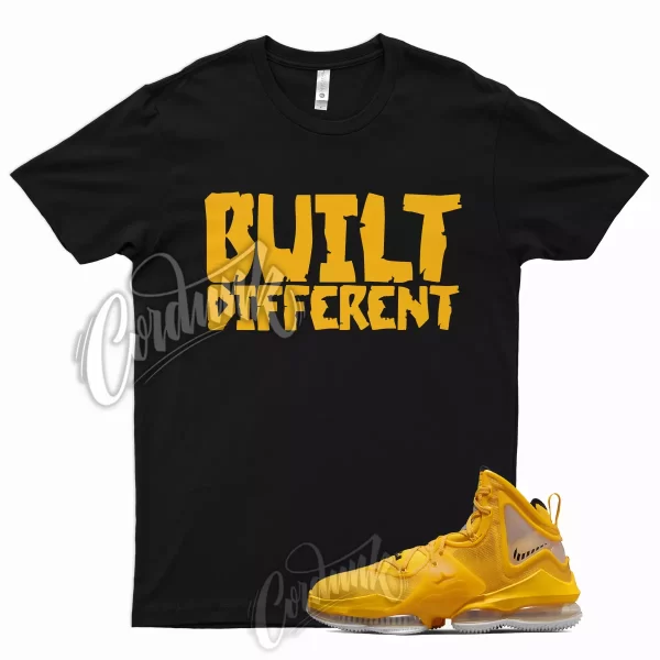 BUILT Shirt for Lebron 19 University Gold Pollen 1 Del Sol 13 Yellow Hard Hat Jezsport.com