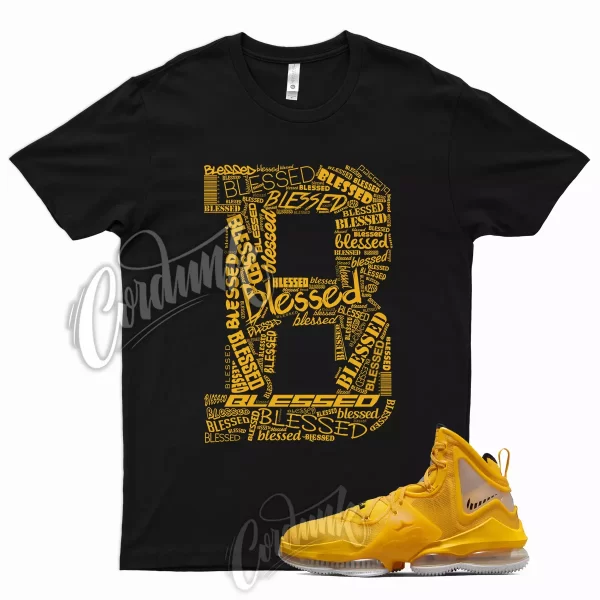 BLESS Shirt for Lebron 19 University Gold Pollen 1 Del Sol 13 Yellow Hard Hat Jezsport.com