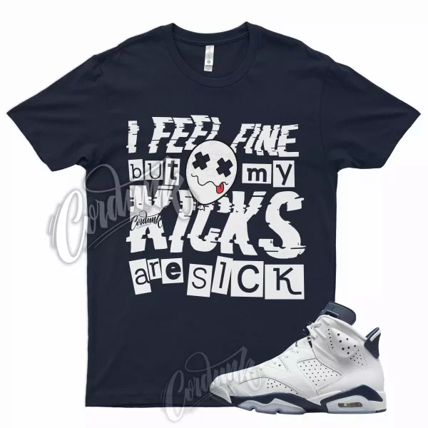 SICK T Shirt for J1 6 Midnight Navy 2022 Georgetown Dunk Uptempo Trainer 1 Jezsport.com