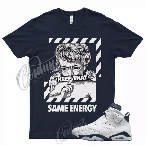 ENERGY T Shirt for J1 6 Midnight Navy 2022 Georgetown Dunk Uptempo Trainer 1 Jezsport.com