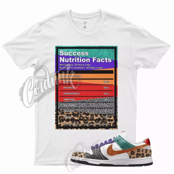 SUCCESS Shirt for Dunk Low WMNS Patchwork Multicolor Safari Cheetah Leopard Jezsport.com