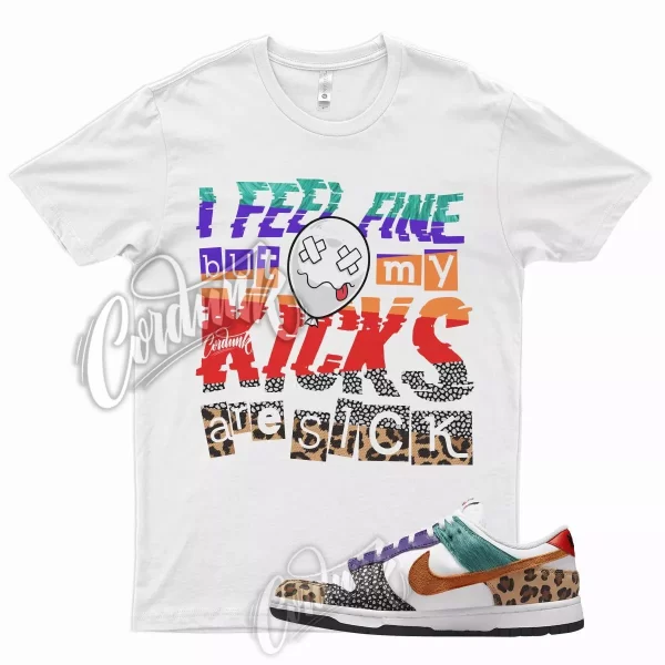 SICK V2 Shirt for N Dunk Low WMNS Patchwork Multicolor Safari Cheetah Leopard Jezsport.com