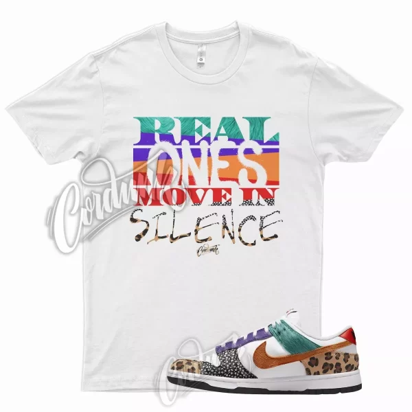 R1 Shirt for N Dunk Low WMNS Patchwork Multicolor Safari Cheetah Leopard Jezsport.com