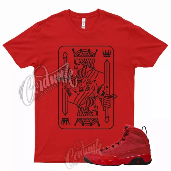 KING Shirt for J1 9 Chile Red Bred University Flugame Reverse 5 13 1 Dunk Jezsport.com