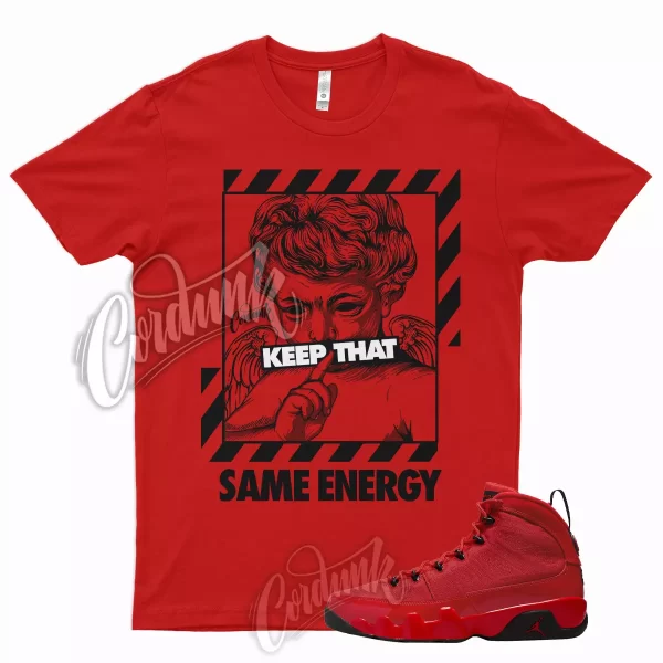 ENERGY Shirt for J1 9 Chile Red Bred University Flugame Reverse 5 13 1 Dunk Jezsport.com