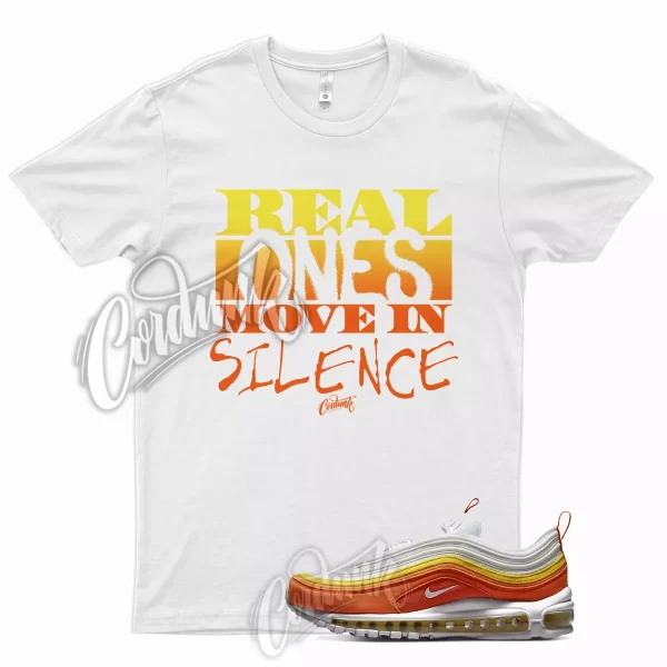 R1 T Shirt for Air Max 97 Rush Orange Vivid Sulfur Curry Fresh Sunset Plus Jezsport.com