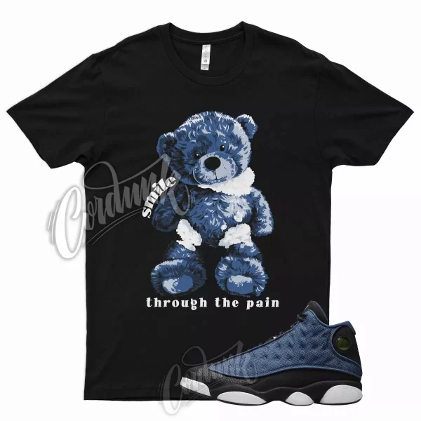 SMILE T Shirt for Air J1 13 Brave Blue White University Flint Low Obsidian 1 Jezsport.com