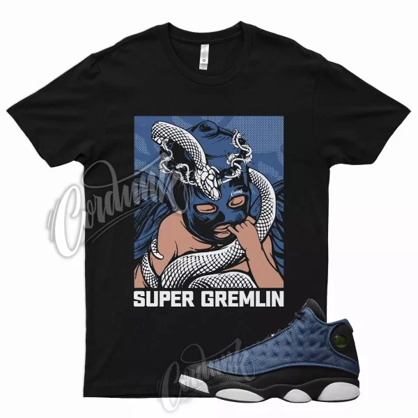 SG T Shirt for Air J1 13 Brave Blue White University Flint Low Obsidian 1 5 Jezsport.com