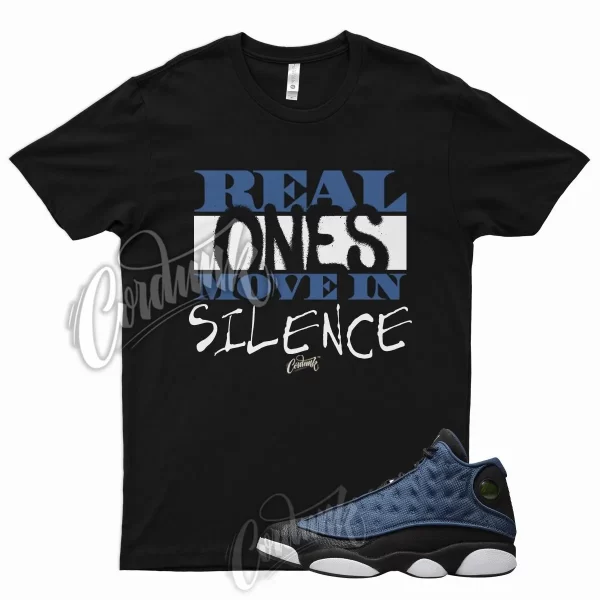 R1 T Shirt for Air J1 13 Brave Blue White University Flint Low Obsidian Jezsport.com