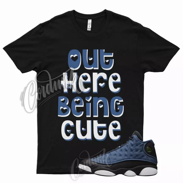 CUTE T Shirt for Air J1 13 Brave Blue White University Flint Low Obsidian 1 Jezsport.com