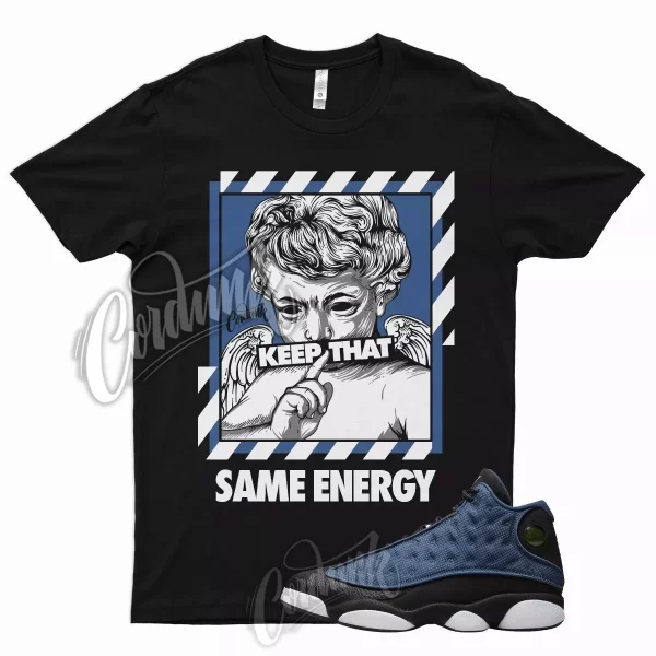 ENERGY Shirt for Air J1 13 Brave Blue White University Flint Low Obsidian 1 Jezsport.com