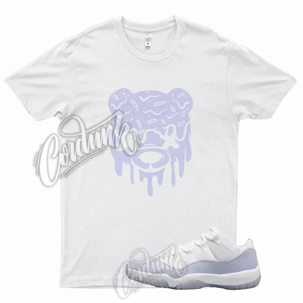 White DRIPPY T Shirt for J1 11 Low WMNS Pure Violet Purple Arctic Punch 1 Jezsport.com