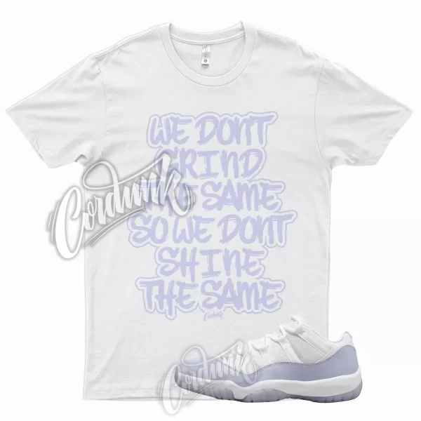 White GRIND T Shirt for J1 11 Low WMNS Pure Violet Purple Arctic Punch 1 Mid Jezsport.com