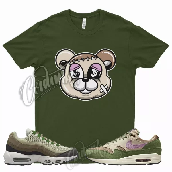 STIT Shirt for N Air Max 1 NH Treeline 95 Earth Day Bordeaux Tan Brown Olive Jezsport.com