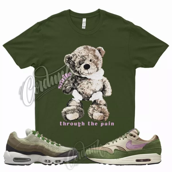 SMILE Shirt for N Air Max 1 NH Treeline 95 Earth Day Bordeaux Tan Brown Olive Jezsport.com