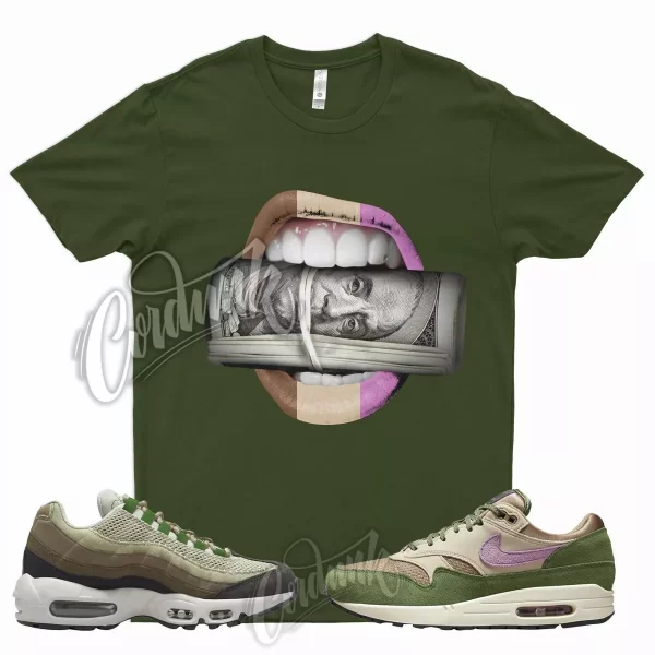 ROLL Shirt for N Air Max 1 NH Treeline 95 Earth Day Bordeaux Tan Brown Olive Jezsport.com