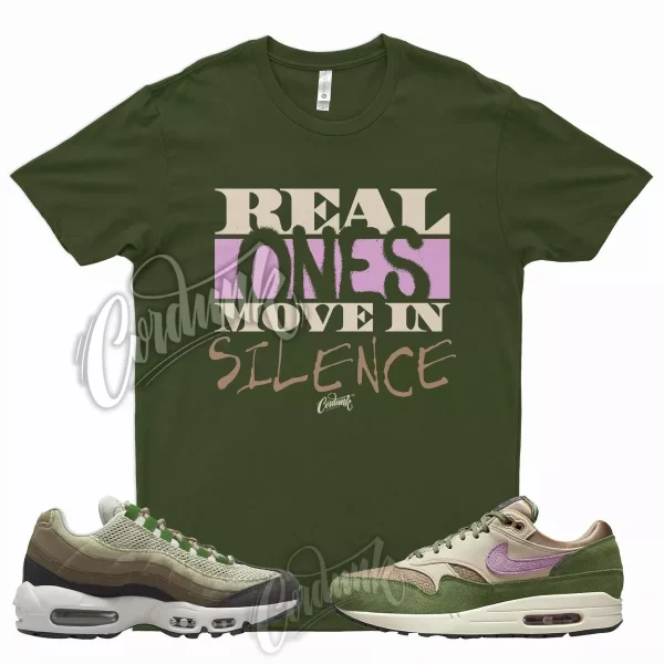 R1 T Shirt for N Air Max 1 NH Treeline 95 Earth Day Bordeaux Tan Brown Olive Jezsport.com