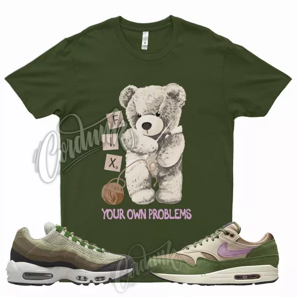 FIX Shirt for N Air Max 1 NH Treeline 95 Earth Day Bordeaux Tan Brown Olive 1 Jezsport.com