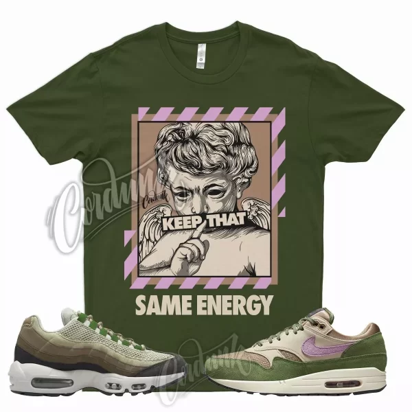 ENRGY Shirt for N Air Max 1 NH Treeline 95 Earth Day Bordeaux Tan Brown Olive Jezsport.com