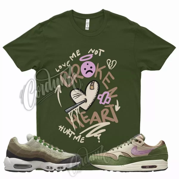 BROKE Shirt for N Air Max 1 NH Treeline 95 Earth Day Bordeaux Tan Brown Olive Jezsport.com