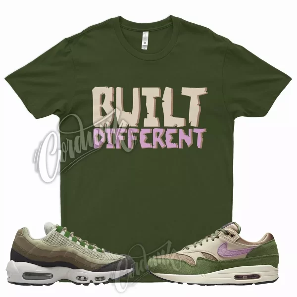 BUILT Shirt for N Air Max 1 NH Treeline 95 Earth Day Bordeaux Tan Brown Olive Jezsport.com