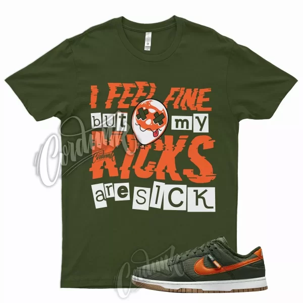 SICK T Shirt for N Dunk Low Next Nature Sequoia Olive Orange Vapormax 95 97 1 Jezsport.com