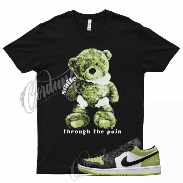 SMILE T Shirt for J1 1 Low Vivid Green Snakeskin Snake Skin WMNS Python 11 5 Jezsport.com