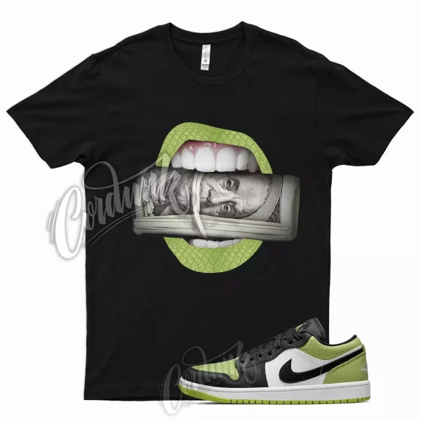 ROLL T Shirt for J1 1 Low Vivid Green Snakeskin Snake Skin WMNS Python 11 5 Jezsport.com