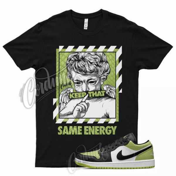 ENERGY T Shirt for J1 1 Low Vivid Green Snakeskin Snake Skin WMNS Python 11 Jezsport.com