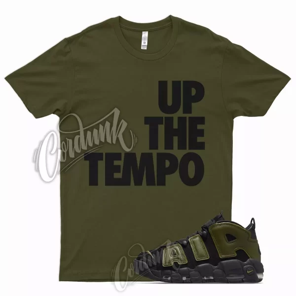 Olive UP TEMPO Shirt for N Air More Uptempo Rough Green Vapormax 95 97 Legion Jezsport.com