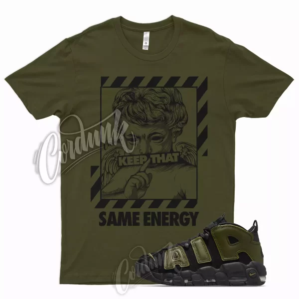 Olive ENERGY T Shirt for Air More Uptempo Rough Green Vapormax 95 97 Legion Jezsport.com