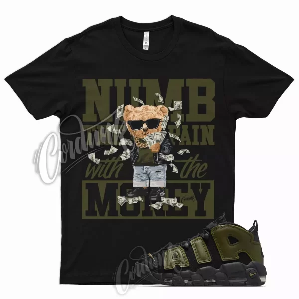 NUMB T Shirt for N Air More Uptempo Olive Rough Green Vapormax 95 97 Legion Jezsport.com