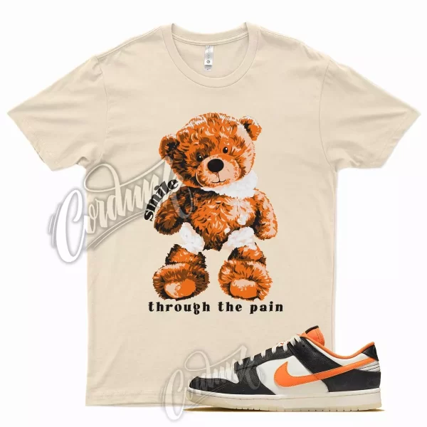 SMILE T Shirt for N Dunk Low PRM Halloween Force 1 Orange Shattered Backboard Jezsport.com