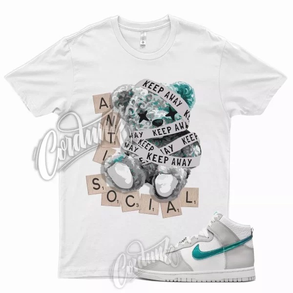 ANTI T Shirt for N Dunk High WMNS FLS White Grey Fog Washed Teal 90 Golf 1 95 Jezsport.com