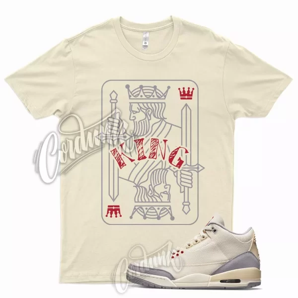 KING T Shirt for J1 3 Muslin University Red Cement Grey Sail Butter Cream 1 Jezsport.com