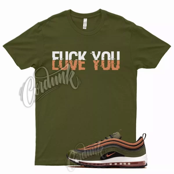 YOU T Shirt for N Air Max 97 Olive Rough Green Russet Orange Vapormax Plus 1 Jezsport.com