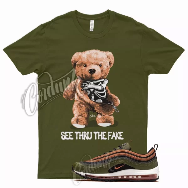 THRU T Shirt for N Air Max 97 Olive Rough Green Russet Orange Vapormax Plus 1 Jezsport.com