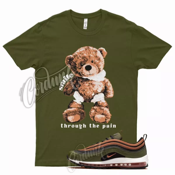 SMILE T Shirt for N Air Max 97 Olive Rough Green Russet Orange Vapormax Plus Jezsport.com