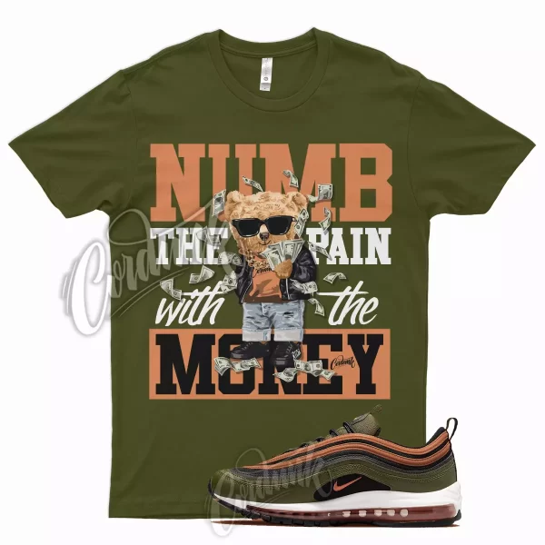 NUMB T Shirt for N Air Max 97 Olive Rough Green Russet Orange Vapormax Plus 1 Jezsport.com