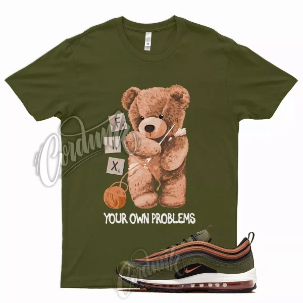 FIX T Shirt for N Air Max 97 Olive Rough Green Russet Orange Vapormax Plus 1 Jezsport.com