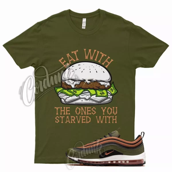 EAT T Shirt for N Air Max 97 Olive Rough Green Russet Orange Vapormax Plus 1 Jezsport.com