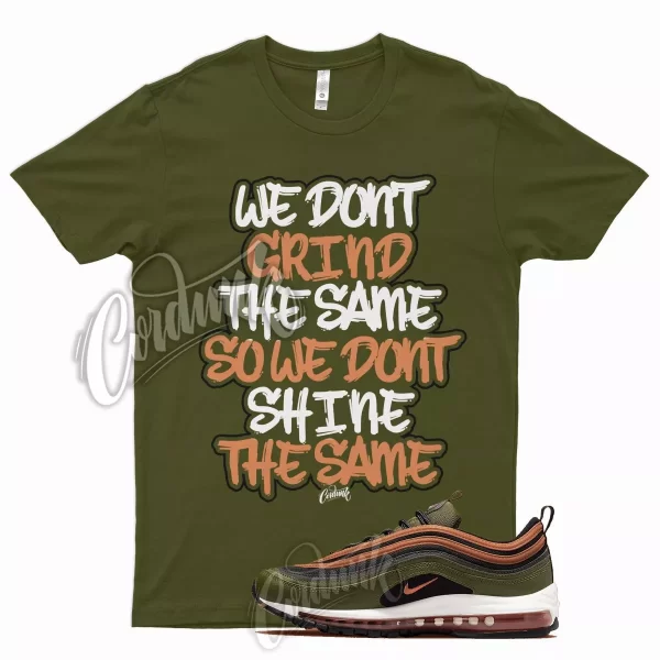 GRIND T Shirt for N Air Max 97 Olive Rough Green Russet Orange Vapormax Plus Jezsport.com