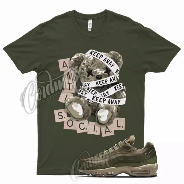 ANTI T Shirt for N Air Max 95 Matte Olive Medium Rough Green Dark Army Tweed Jezsport.com